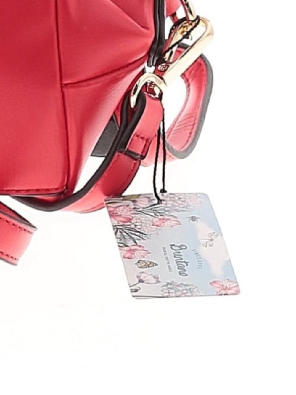 NWT B Brentano Playful Red Cat-Ear Crossbody Bag with Pink Accents - Picture 2 of 4